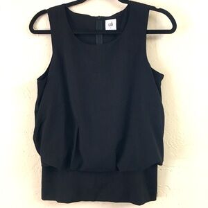 Cabi Black Indulgence Tank Sleeveless Blouse Small Black Office Workwear Classic